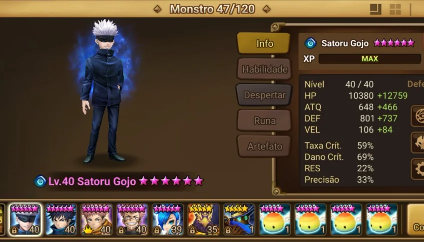 Conta do Summoners War Lev 18