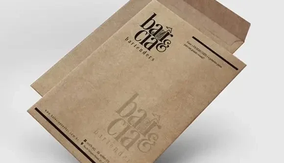 500 Envelopes Kraft A4 Personalizados