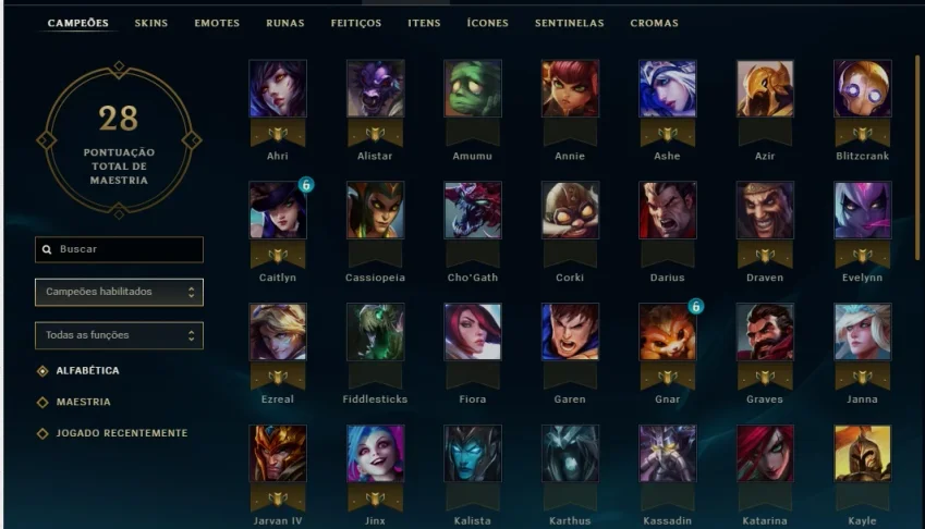 Vendo conta de League of Legends