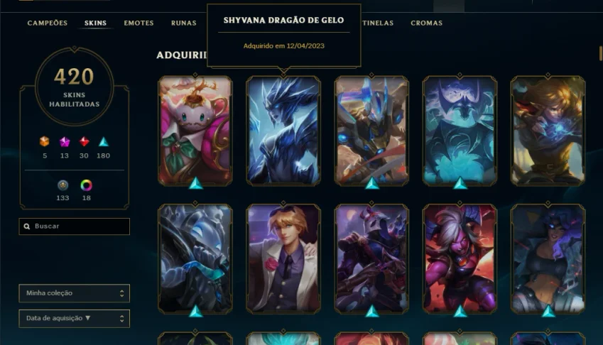 Conta Lol 420 Skins/ Valorant Araxys+Skins