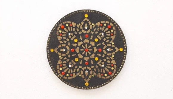 Mandala Indiana Preta