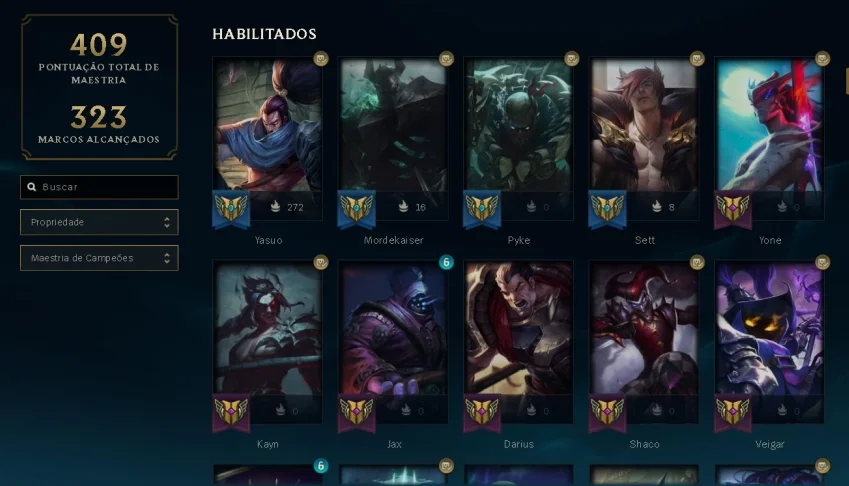 Conta Lol todos Champs, LVL 365, +150 skins, 5 anos de conta