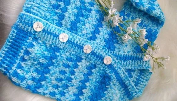 Casaquinho de Croche para bebe
