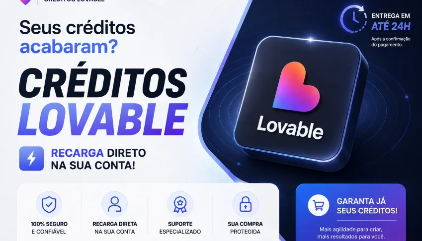 Créditos Lovable — Recarga Direto na sua Conta