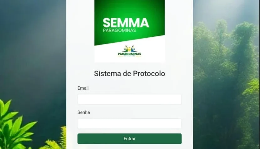 Sistema de cadastro de processos SEMMA
