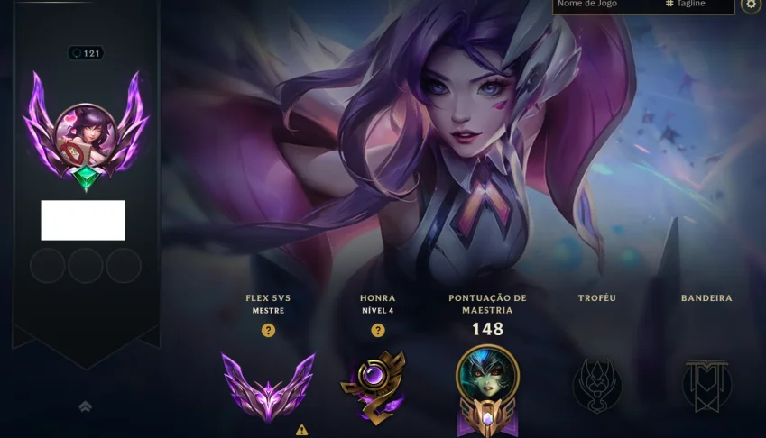 Conta Lol Mestre Flex full champs