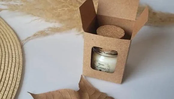 Lembrancinha Mini Vela Perfumada Batizado com Caixa 40g