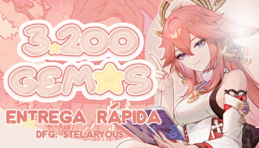 Serviço 3.200 Gemas | Genshin