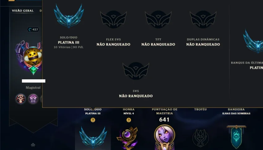 Platina 3 com TODOS os Champs e 154 Skins +13 Vitoriosas