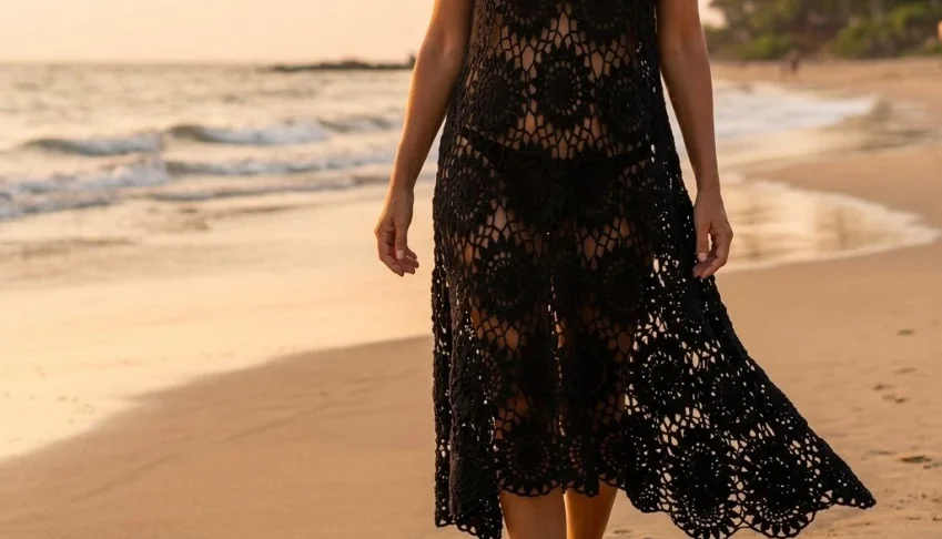 Saída de Praia em Crochê
