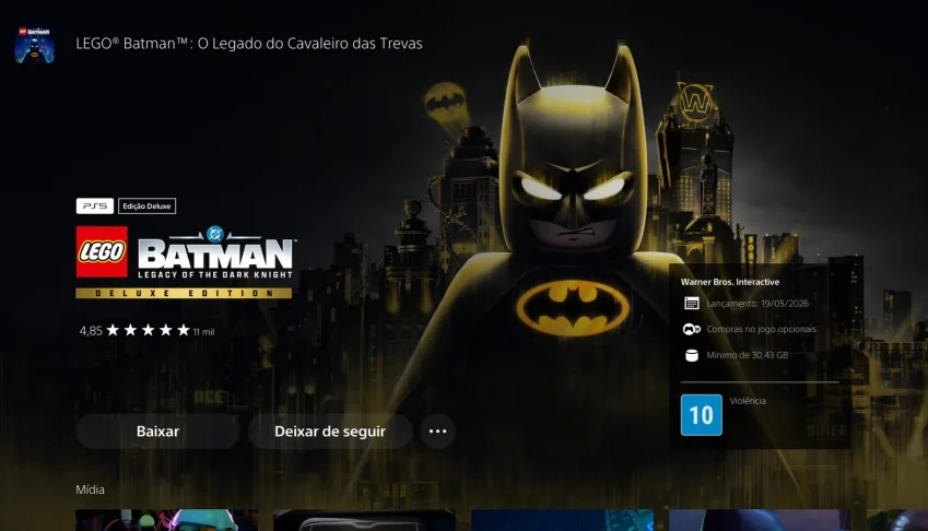 Conta PSN Lego Batman: Legacy of the Dark Knight