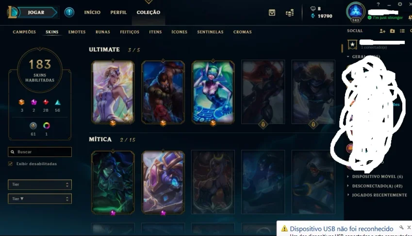 conta de lol