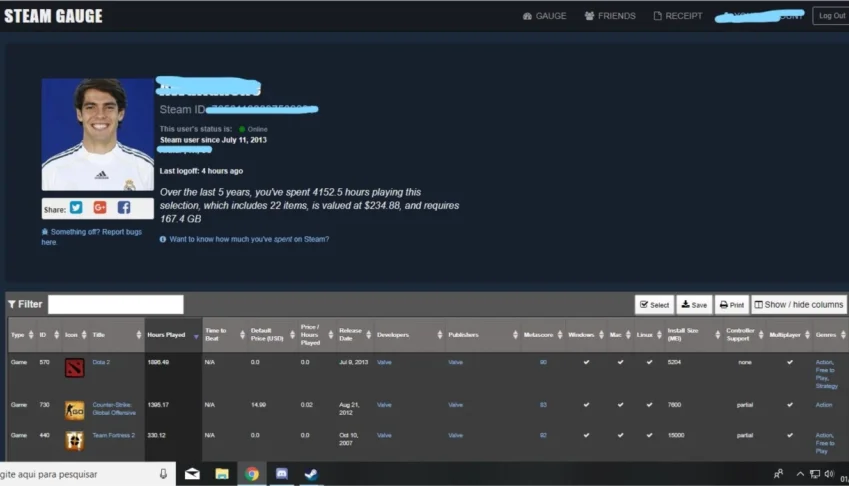 Conta Steam