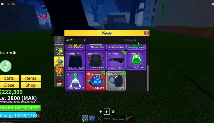 Blox fruits conta com kitsuni