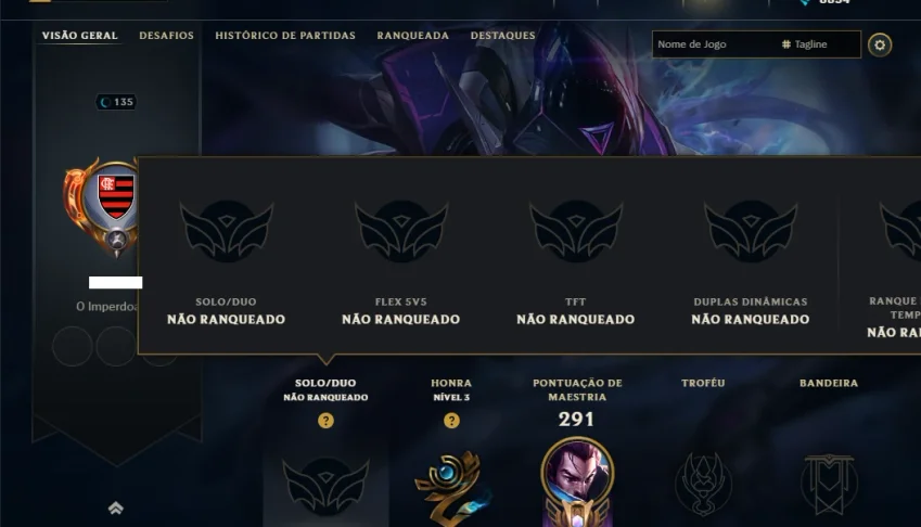 Unranked com 70 Champs e 49 Skins ( MID / ADC )