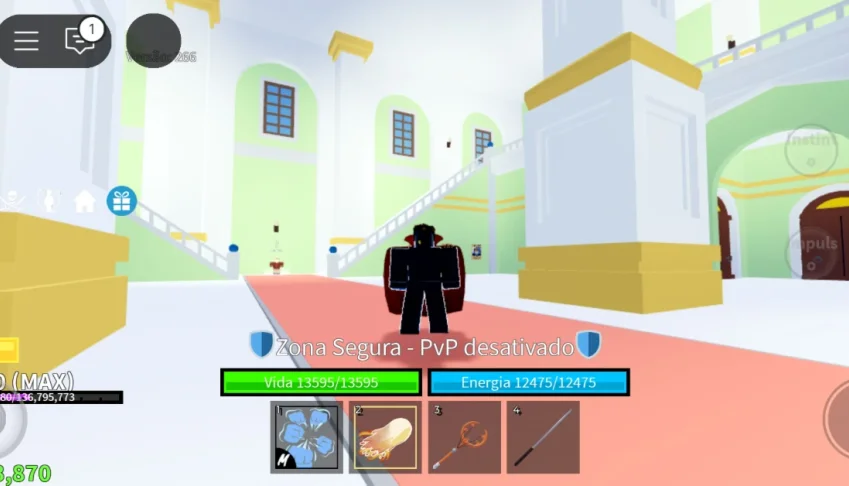 Conta de blox fruit lv max e dark blead