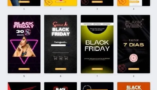 Pack Templates  Canva Stories Black Friday