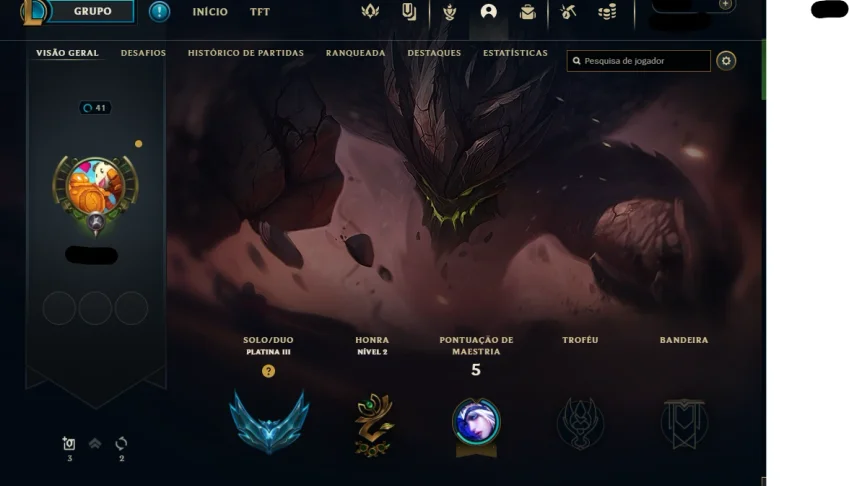 conta lol * PLATINA III*