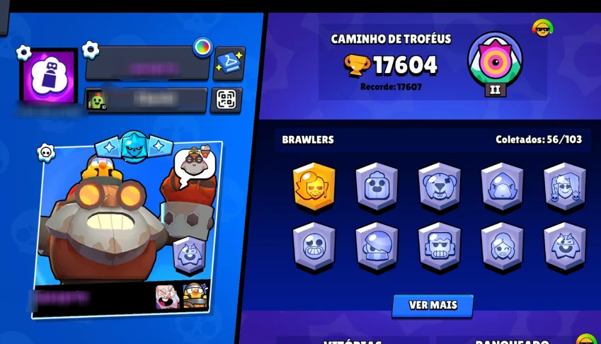 Conta De Brawl Stars > 17K | 56 Brawlers | 4 Lendários |