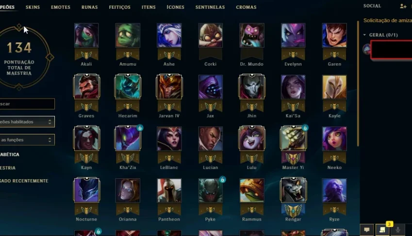 LOL conta GOLD 1
