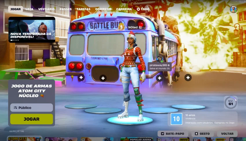 Conta Fortnite + Salve o Mundo