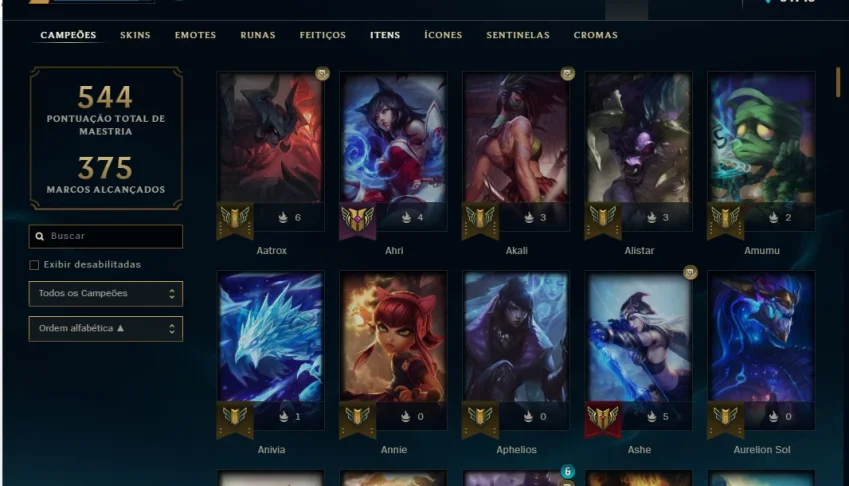 Conta League of Legends