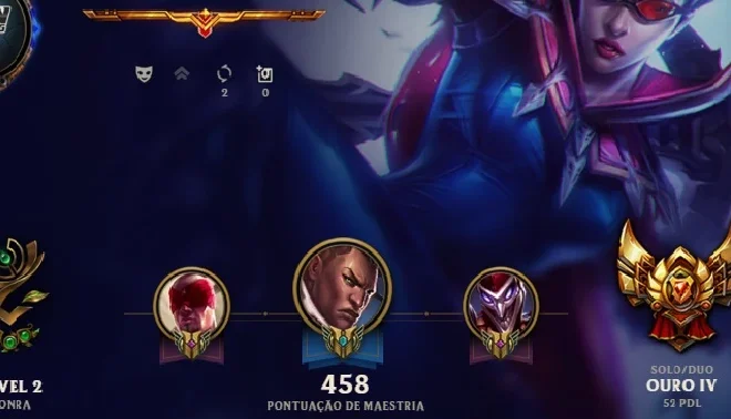 Conta LoL Gold 4