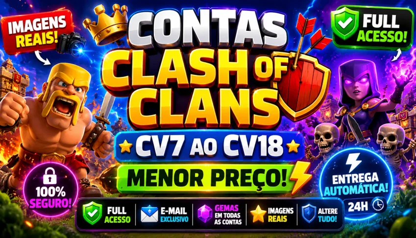 Em Oferta!! - Clash Of Clans Contas Com Os Maiores Lvl De Cc