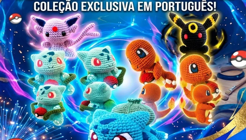 20 Receitas Amigurumi Pokemóns - Português
