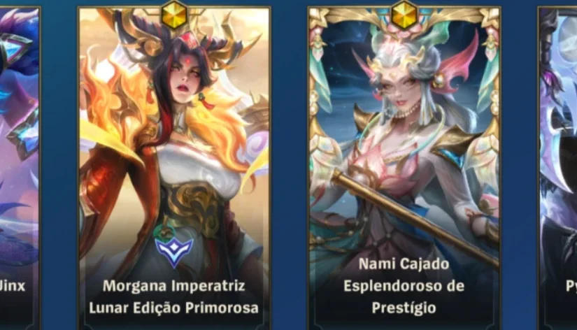 Conta Wild Rift Mais de dez mil gastos cosméticos exclusivos