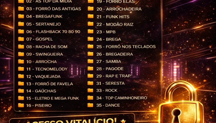 Pack 50 Mil Músicas - Vitalício + Bônus