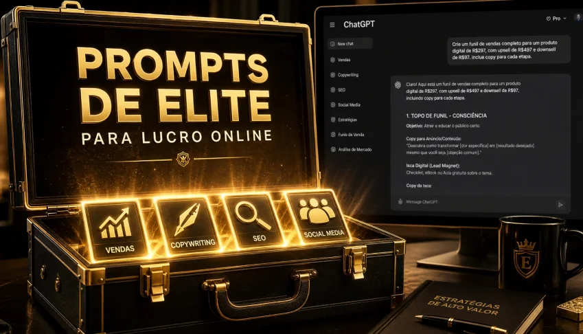 Mega Kit de Prompts ChatGPT Profissional +70.000 prompts