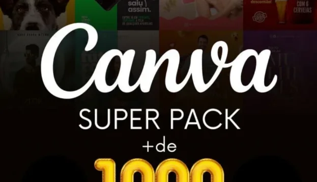 Pack De 1000 Artes Editáveis-Canva