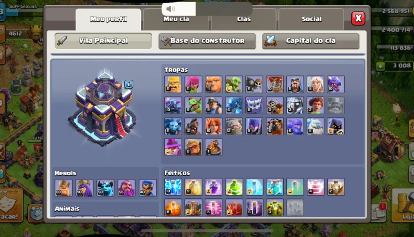 #Clash of Clans CV15 full + 3k gemas#