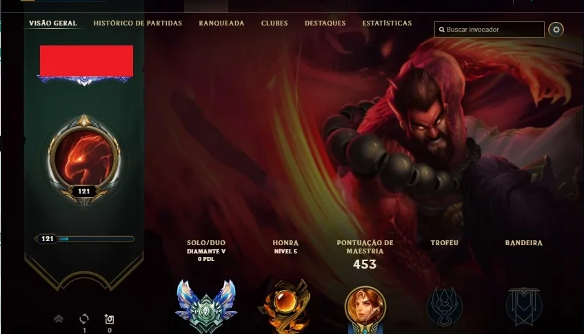 Conta Diamante League of Legends (LOL)