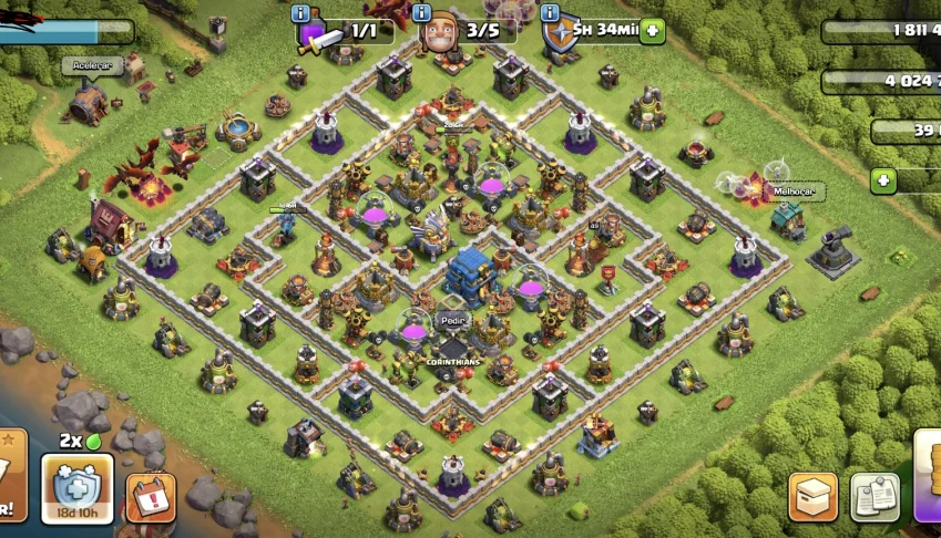 CV12 Rainha 50 + Clash Royale 9300🏆 - Supercell ID transfer