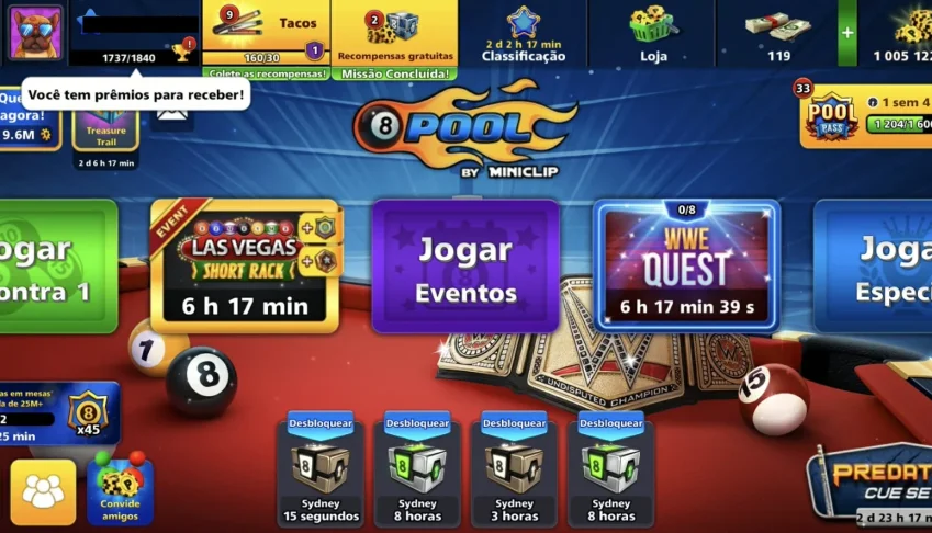 1B Fichas 8 Ball Pool