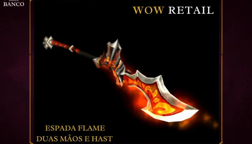 World of Warcraft - Skin de Arma Espada Duas Mãos e Hast