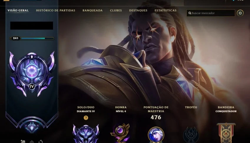 Conta League of Legends - Diamante 4