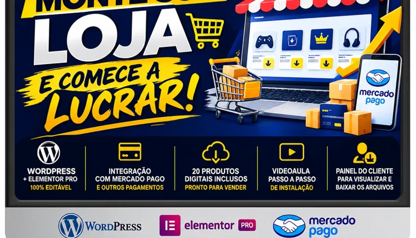 Script Loja Virtual Com 20 Produtos Digitais - MODELO NOVO!