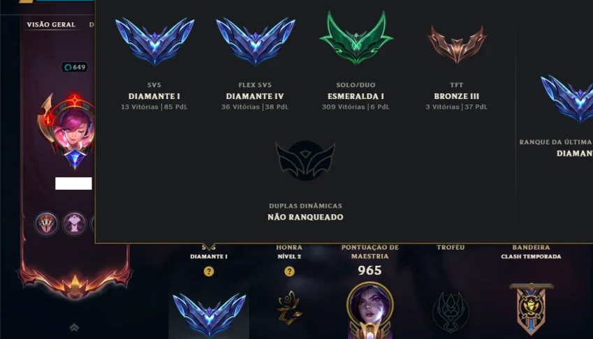 Esmeralda 1 com TODOS os Champs e 272 Skins +13 Vitoriosas