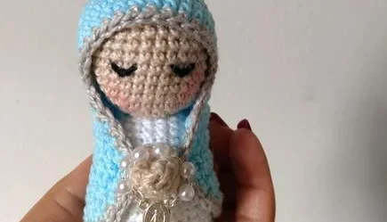 Mini Santinhas da Artesanato Flor de Lis