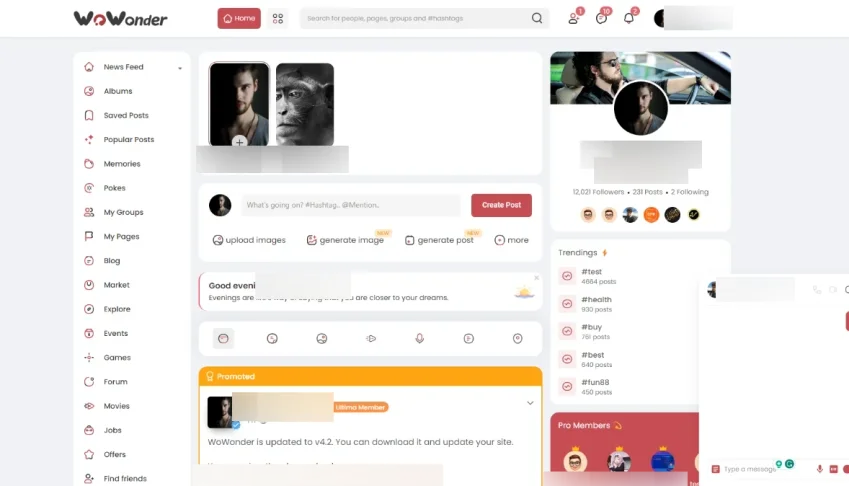 Script Clone do Facebook - Plataforma Online