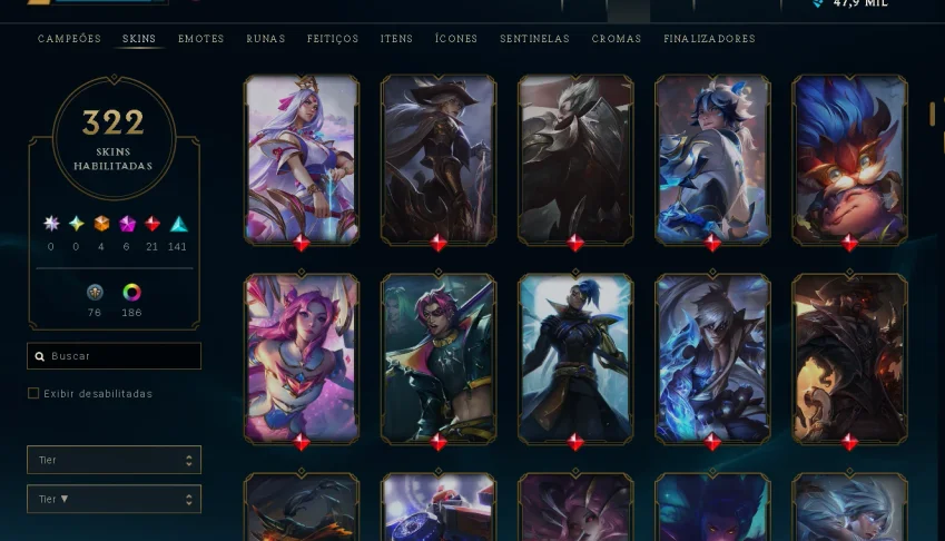 Conta league of legends Mestre