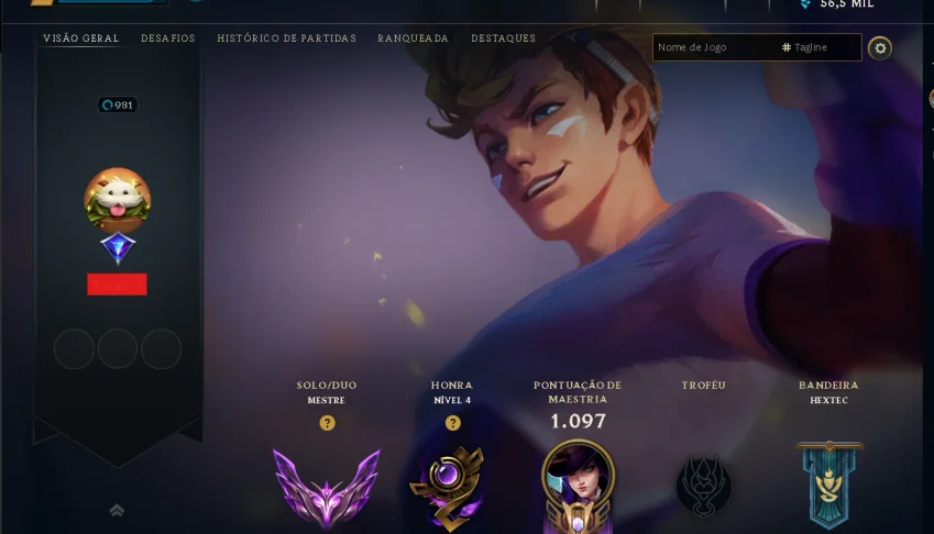 Conta league of legends Mestre