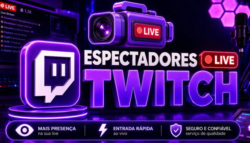 Twitch Espectadores 🔴Live [Entrega Rápida|Menor Preço!]