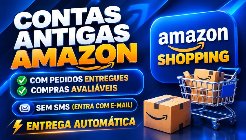 [Premium] Contas Amazon Shopping Antigas | Com/Sem Pedidos |
