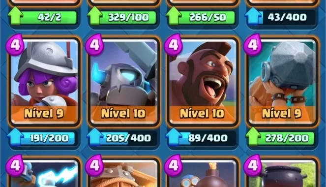 CONTA CLASH ROYALE ARENA LENDÁRIA