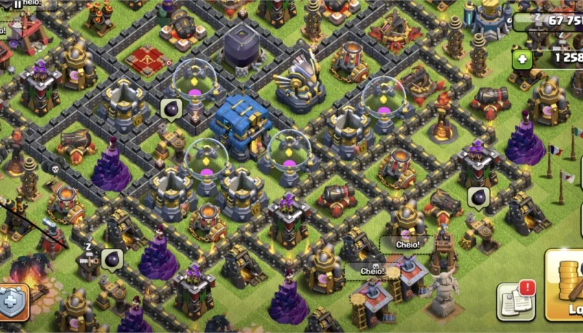 Conta clash of clans cv12 n125