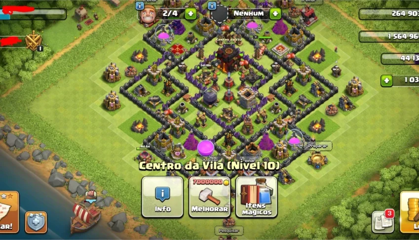 Conta Clash of Clans CV10